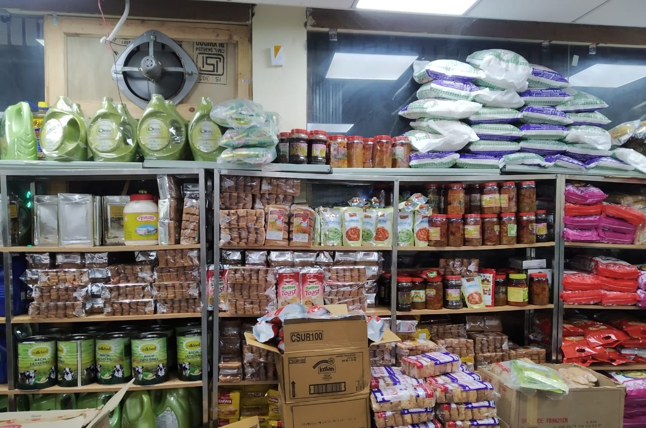 Provisions and ghee section at Bhuramal Bhagirath
